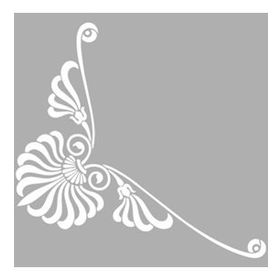 Artikel Art Köşe Süsleme 30x30 cm Fayans Mobilya Duvar Stencil Boyama Şablonu