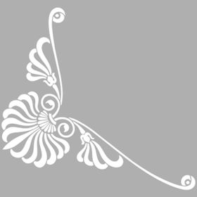 Artikel Art Köşe Süsleme 30x30 cm Fayans Mobilya Duvar Stencil Boyama Şablonu