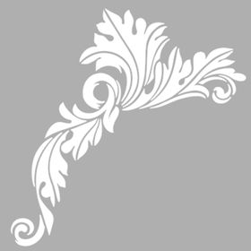 Artikel Art Köşe Süsü-2 30x30 cm Fayans Mobilya Duvar Stencil Boyama Şablonu