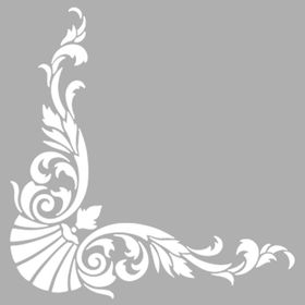 Artikel Art Köşe Süsü-3 30x30 cm Fayans Mobilya Duvar Stencil Boyama Şablonu