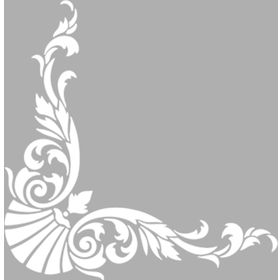 Artikel Art Köşe Süsü-3 30x30 cm Fayans Mobilya Duvar Stencil Boyama Şablonu