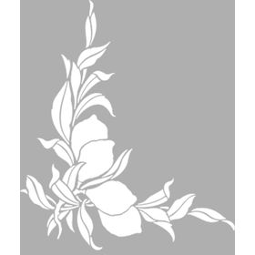 Artikel Art Köşe Süsü-5 30x30 cm Fayans Mobilya Duvar Stencil Boyama Şablonu
