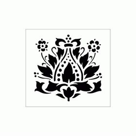 Artikel Art Nouveau 5 30x30 cm Fayans Mobilya Duvar Stencil Boyama Şablonu