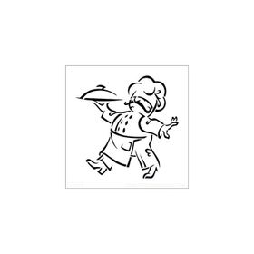 Artikel Aşçı 30x30 cm Fayans Mobilya Duvar Stencil Boyama Şablonu