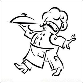 Artikel Aşçı 30x30 cm Fayans Mobilya Duvar Stencil Boyama Şablonu