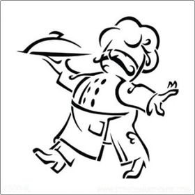 Artikel Aşçı 30x30 cm Fayans Mobilya Duvar Stencil Boyama Şablonu