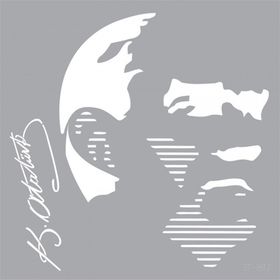 Artikel Atatürk-2 30x30 cm Fayans Mobilya Duvar Stencil Boyama Şablonu