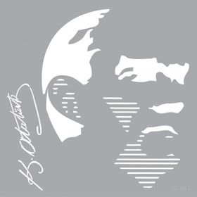 Artikel Atatürk-2 30x30 cm Fayans Mobilya Duvar Stencil Boyama Şablonu