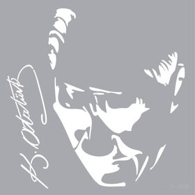 Artikel Atatürk-3 30x30 cm Fayans Mobilya Duvar Stencil Boyama Şablonu