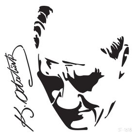 Artikel Atatürk-3 30x30 cm Fayans Mobilya Duvar Stencil Boyama Şablonu