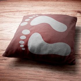 Artikel Ayak İzi 30x30 cm Fayans Mobilya Duvar Stencil Boyama Şablonu