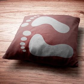 Artikel Ayak İzi 30x30 cm Fayans Mobilya Duvar Stencil Boyama Şablonu
