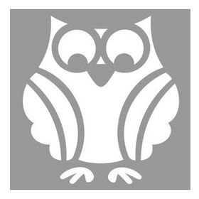 Artikel Ayrıntılı Baykuş 30x30 cm Fayans Mobilya Duvar Stencil Boyama Şablonu
