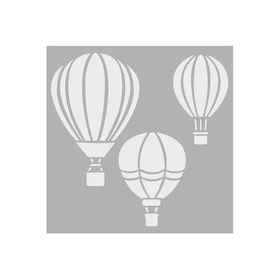 Artikel Balonlar 30x30 cm Fayans Mobilya Duvar Stencil Boyama Şablonu