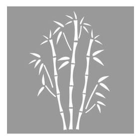 Artikel Bambu Demeti 30x30 cm Fayans Mobilya Duvar Stencil Boyama Şablonu