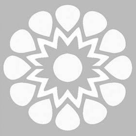 Artikel Basit Mandala 30x30 cm Fayans Mobilya Duvar Stencil Boyama Şablonu
