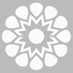 Artikel Basit Mandala 30x30 cm Fayans Mobilya Duvar Stencil Boyama Şablonu