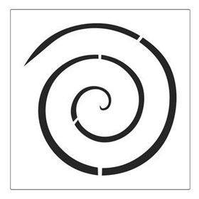 Artikel Basit Spiral 30x30 cm Fayans Mobilya Duvar Stencil Boyama Şablonu