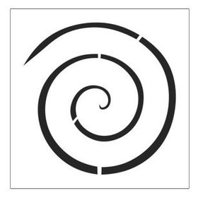 Artikel Basit Spiral 30x30 cm Fayans Mobilya Duvar Stencil Boyama Şablonu