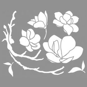 Artikel Bloom Branch Stencil Boyama Şablonu