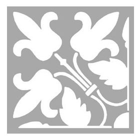 Artikel Buket Çiçek Motif Stencil Boyama Şablonu