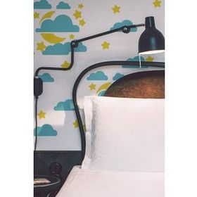 Artikel Bulutlu Gece 30x30 cm Fayans Mobilya Duvar Stencil Boyama Şablonu