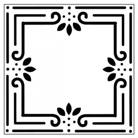 Artikel Çerçeve Karo Stencil Boyama şablonu 30x30 cm Duvar Stencil