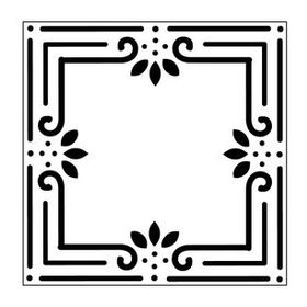 Artikel Çerçeve Karo Stencil Boyama şablonu 30x30 cm Duvar Stencil