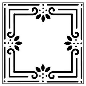 Artikel Çerçeve Karo Stencil Boyama şablonu 30x30 cm Duvar Stencil