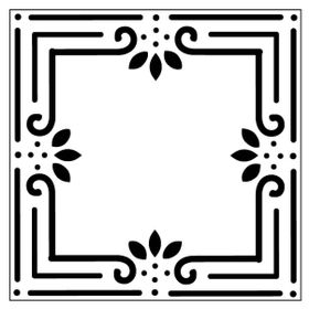 Artikel Çerçeve Karo Stencil Boyama şablonu 30x30 cm Duvar Stencil