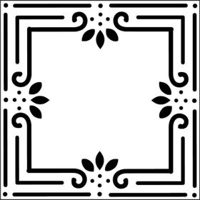 Artikel Çerçeve Karo Stencil Boyama şablonu 30x30 cm Duvar Stencil