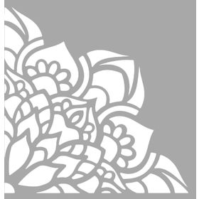 Artikel Çeyrek Mandala Stencil Boyama Şablonu