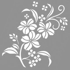 Artikel Çiçek Desen Stencil Boyama şablonu 30x30 cm Duvar Stencil