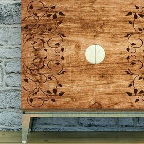 Artikel Çiçek Deseni Stencil Boyama Şablonu