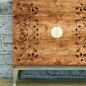 Artikel Çiçek Deseni Stencil Boyama Şablonu