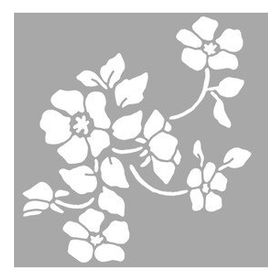 Artikel Çiçek Desenleri Stencil Boyama Şablonu