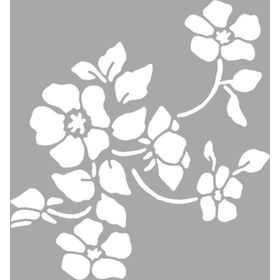 Artikel Çiçek Desenleri Stencil Boyama Şablonu