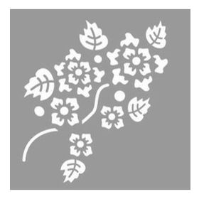 Artikel Çiçek Dolu Dal-2 Stencil Boyama Şablonu