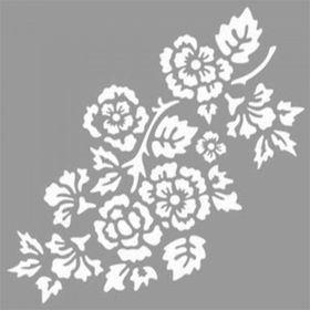Artikel Çiçek Dolu Dal Stencil Boyama Şablonu