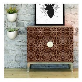 Artikel Çiçek Karo 2 Stencil Boyama şablonu 30x30 cm Duvar Stencil