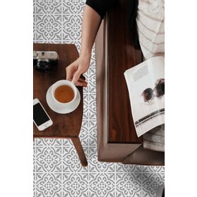 Artikel Çiçek Karo 2 Stencil Boyama şablonu 30x30 cm Duvar Stencil
