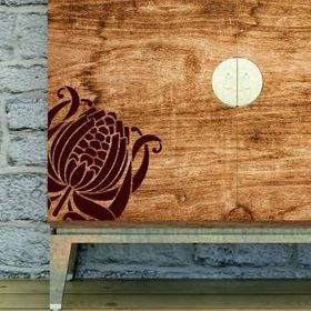 Artikel Çiçek Karo 5 Stencil Boyama şablonu 30x30 cm Duvar Stencil