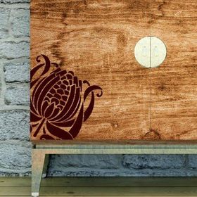 Artikel Çiçek Karo 5 Stencil Boyama şablonu 30x30 cm Duvar Stencil