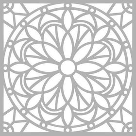 Artikel Çiçek Karo 5 Stencil Boyama şablonu 30x30 cm Duvar Stencil