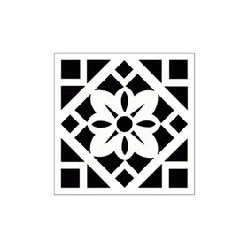 Artikel Çiçek Karo 6 Stencil Boyama şablonu 30x30 cm Duvar Stencil