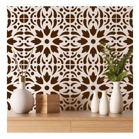 Artikel Çiçek Karo Stencil Boyama Şablonu