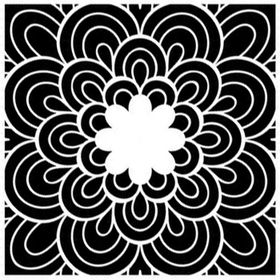 Artikel Çiçek Mandala Stencil Boyama şablonu 30x30 cm Duvar Stencil