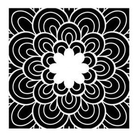 Artikel Çiçek Mandala Stencil Boyama şablonu 30x30 cm Duvar Stencil
