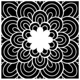 Artikel Çiçek Mandala Stencil Boyama şablonu 30x30 cm Duvar Stencil