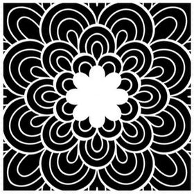 Artikel Çiçek Mandala Stencil Boyama şablonu 30x30 cm Duvar Stencil